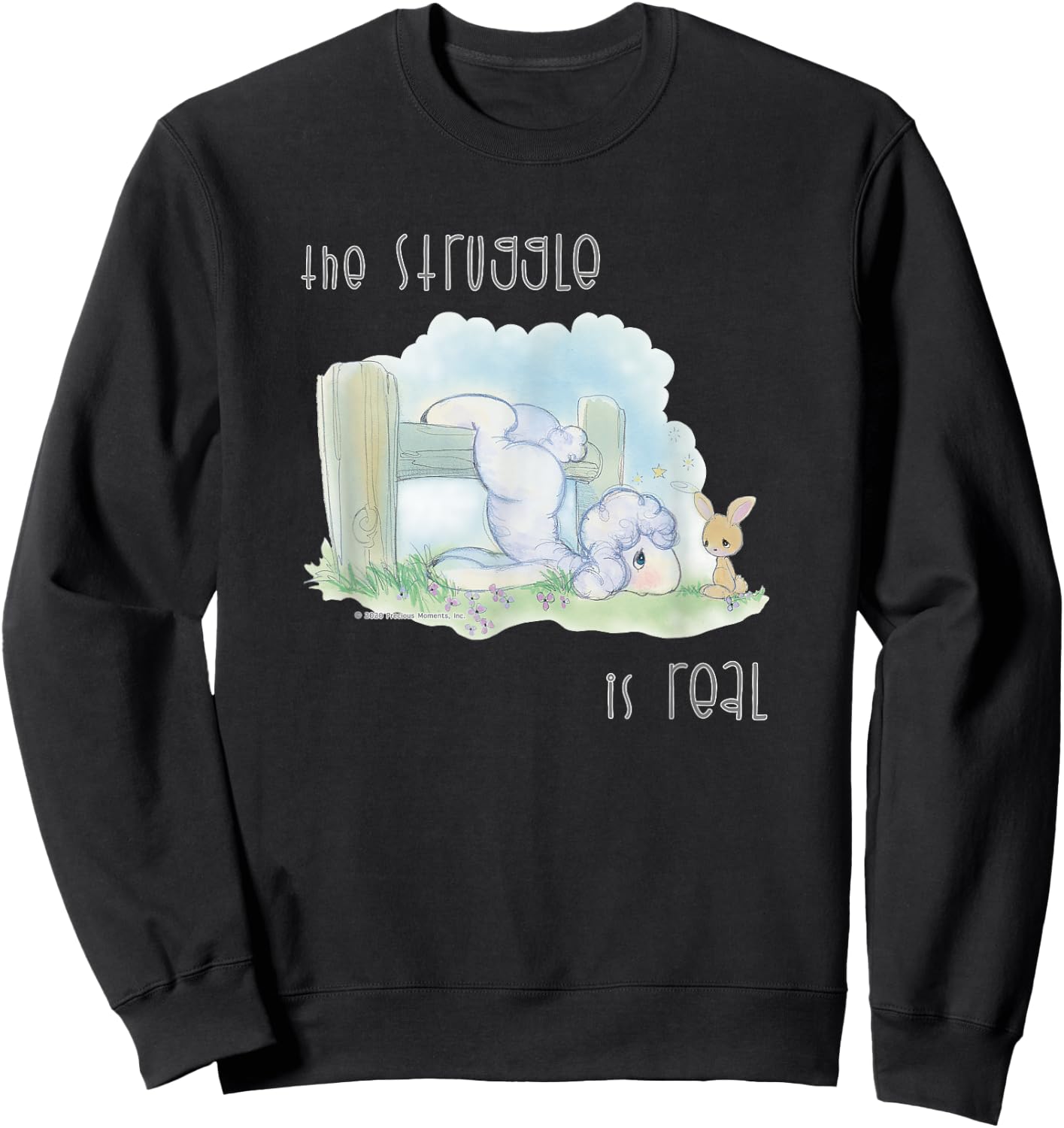 Precious Moments The Struggle Is Real Sweatshirt - Sweatshirt | Black