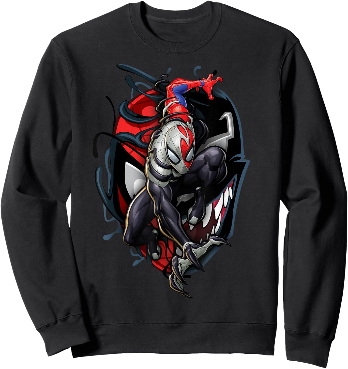 Marvel Spider-Man Maximum Venom Spider-Man Action Shot Sweatshirt - Sweatshirt | Black