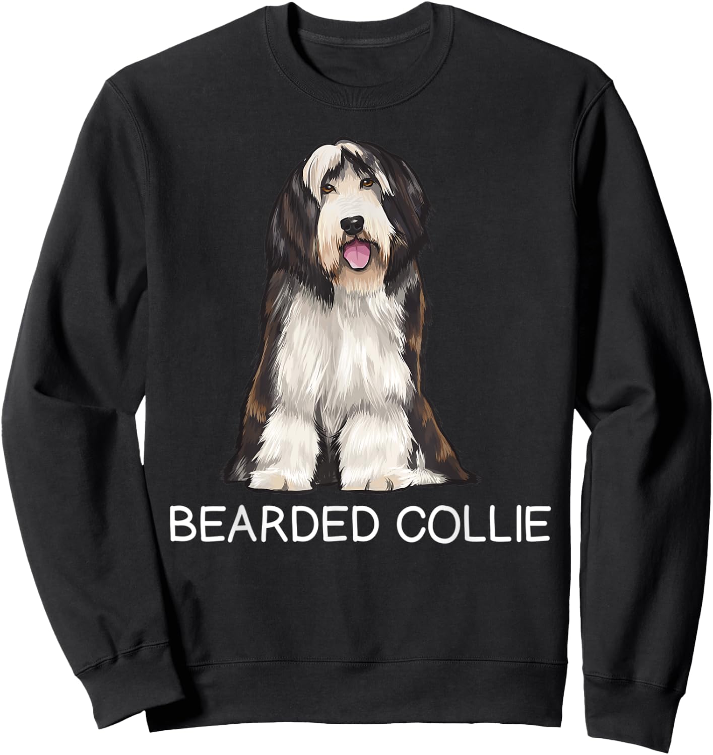 Bearded Collie Crazy Dog Lover Sweatshirt - Sweatshirt | Black