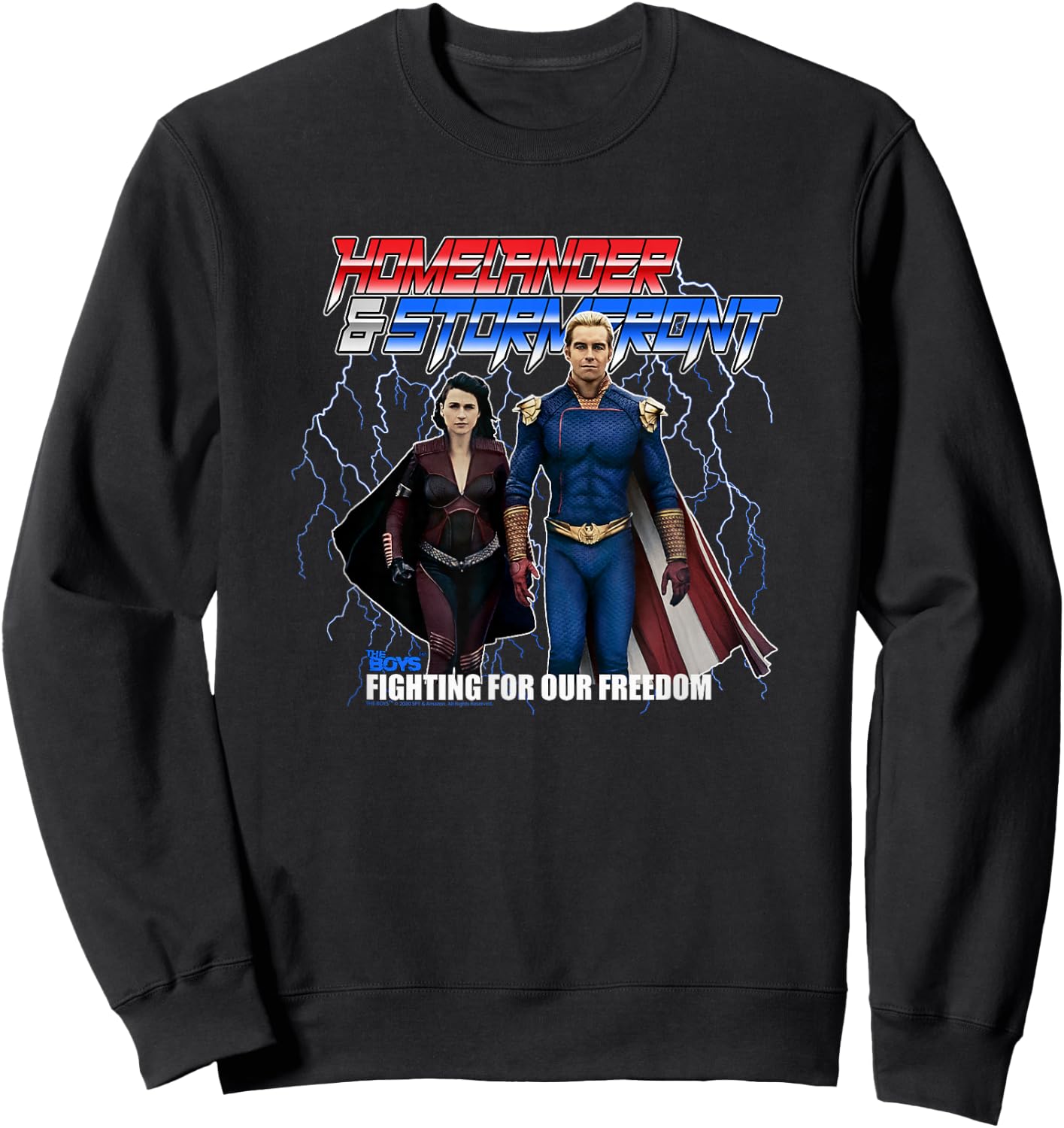 The Boys Homelander & Stormfront Sweatshirt - Sweatshirt | Black