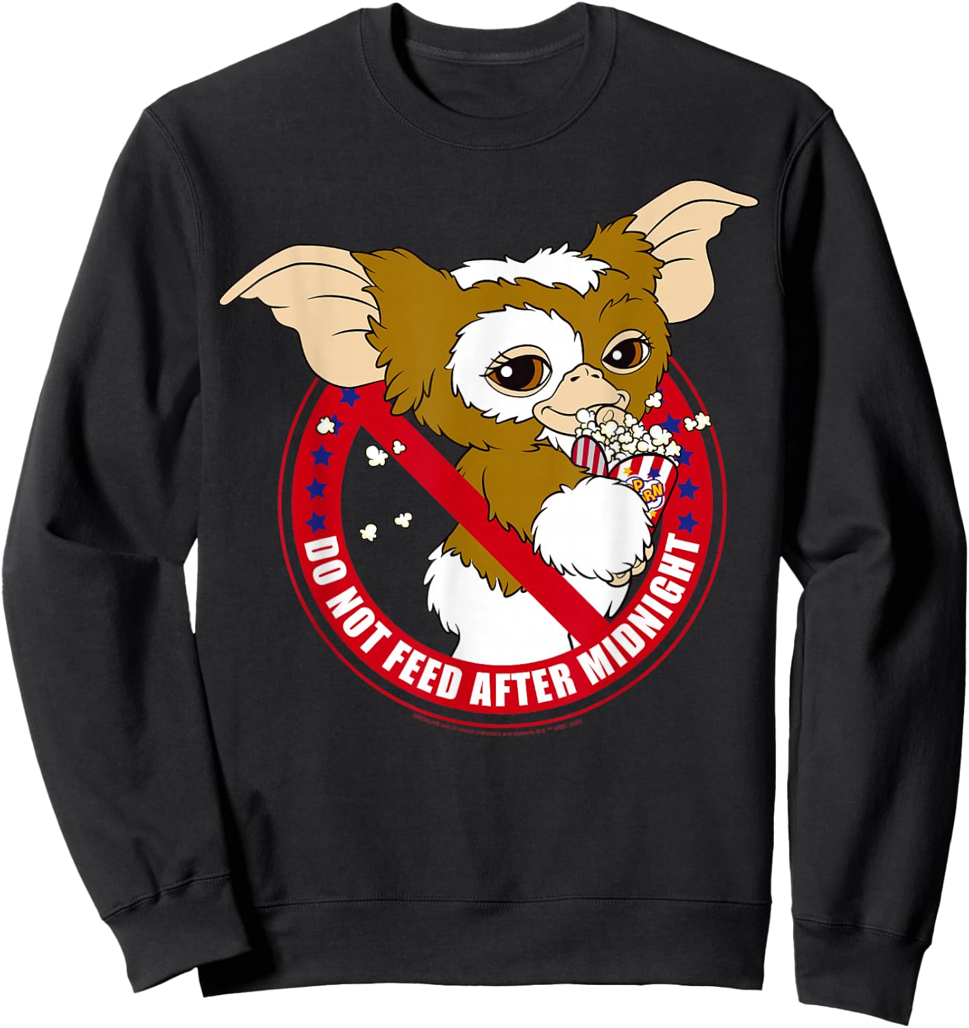 Gremlins Gizmo Do Not Feed After Midnight Small Sweatshirt - Sweatshirt | Black