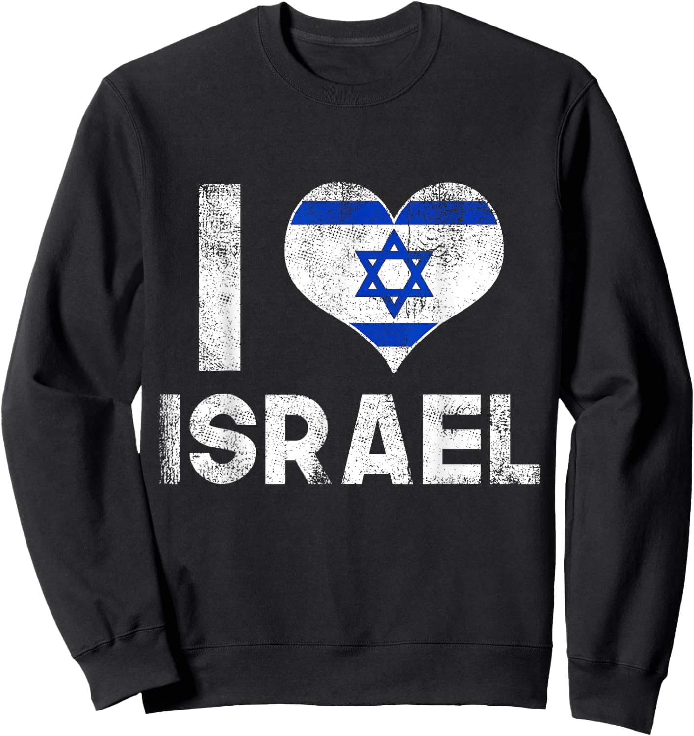 I Love Israel Sweatshirt - Sweatshirt | Black