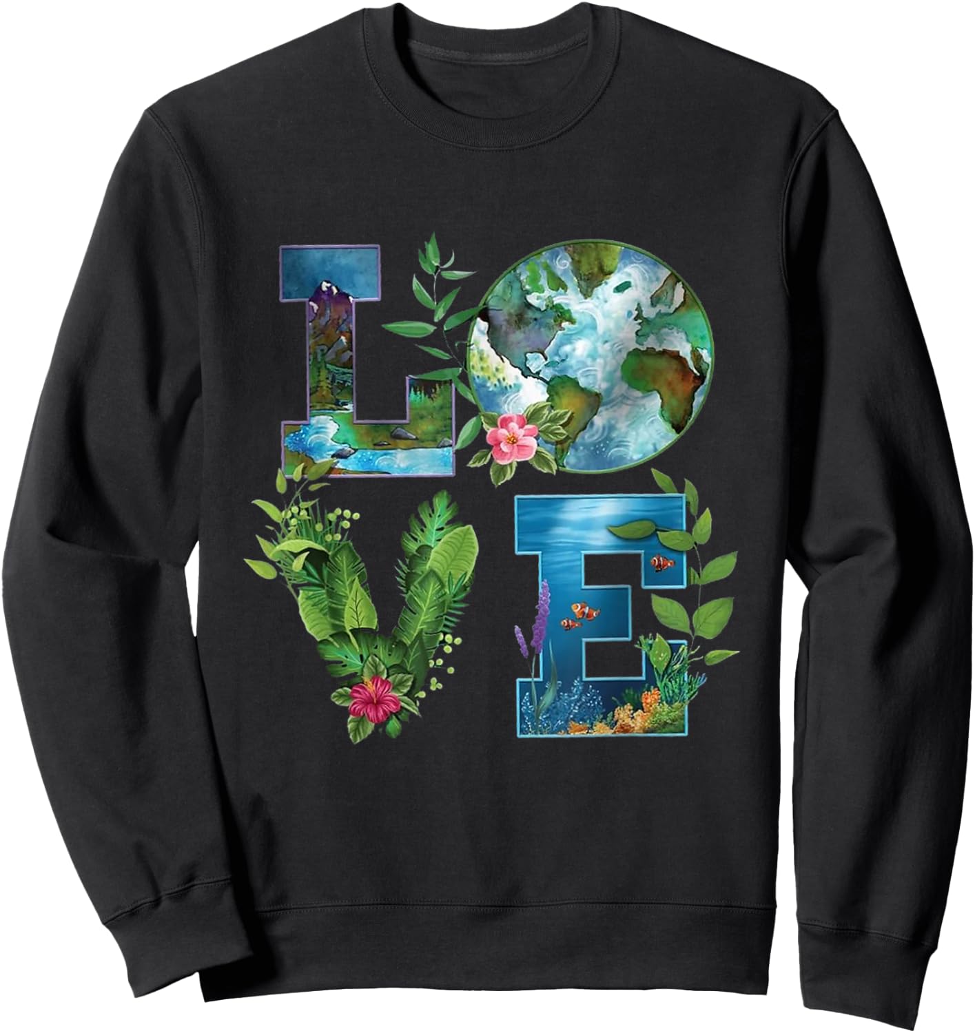 Earth Day Planet Anniversary Earth Day Everyday women men Sweatshirt - Sweatshirt | Black