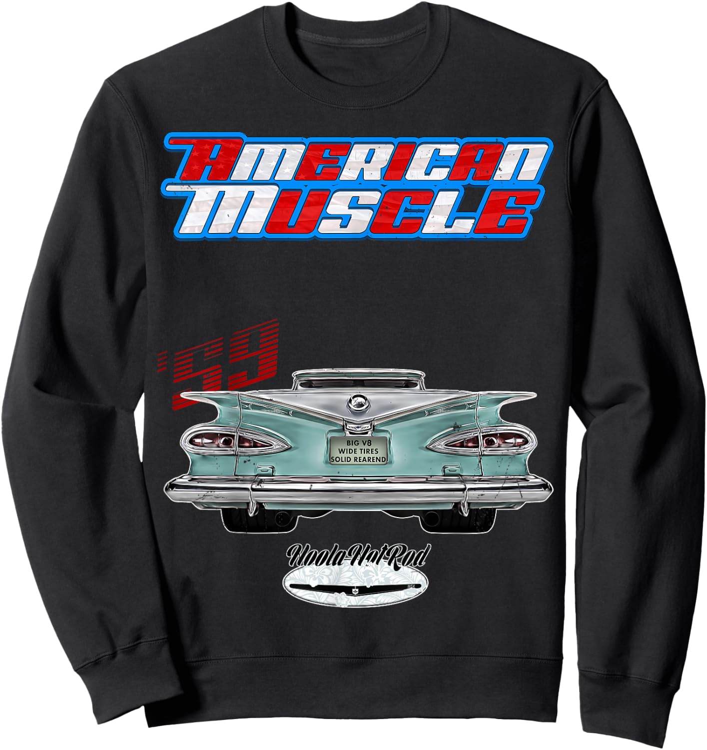 1959 El Camino,pickup,Rockabilly,rusty car,distressed Sweatshirt - Sweatshirt | Black