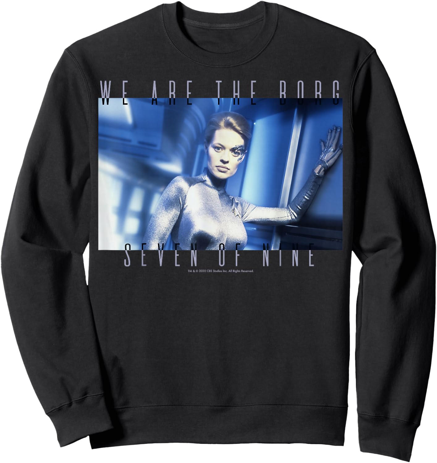 Star Trek: Voyager We Are The Borg Seven Of Nine Sweatshirt - Sweatshirt | Black