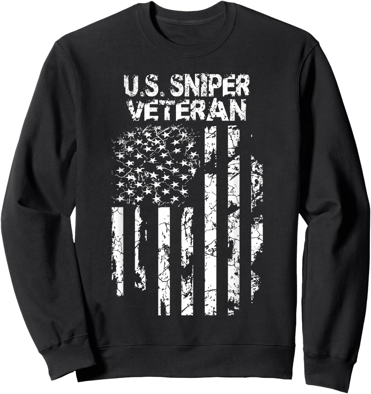 U.S. Military Sniper Veteran Sweatshirt - Sweatshirt | Black