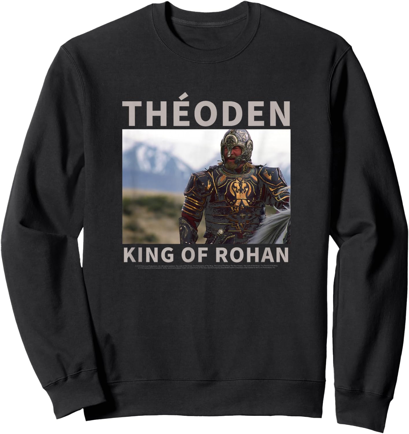The Lord Of The Rings Theoden King Of Rohan Poster Sweatshirt - Sweatshirt | Black