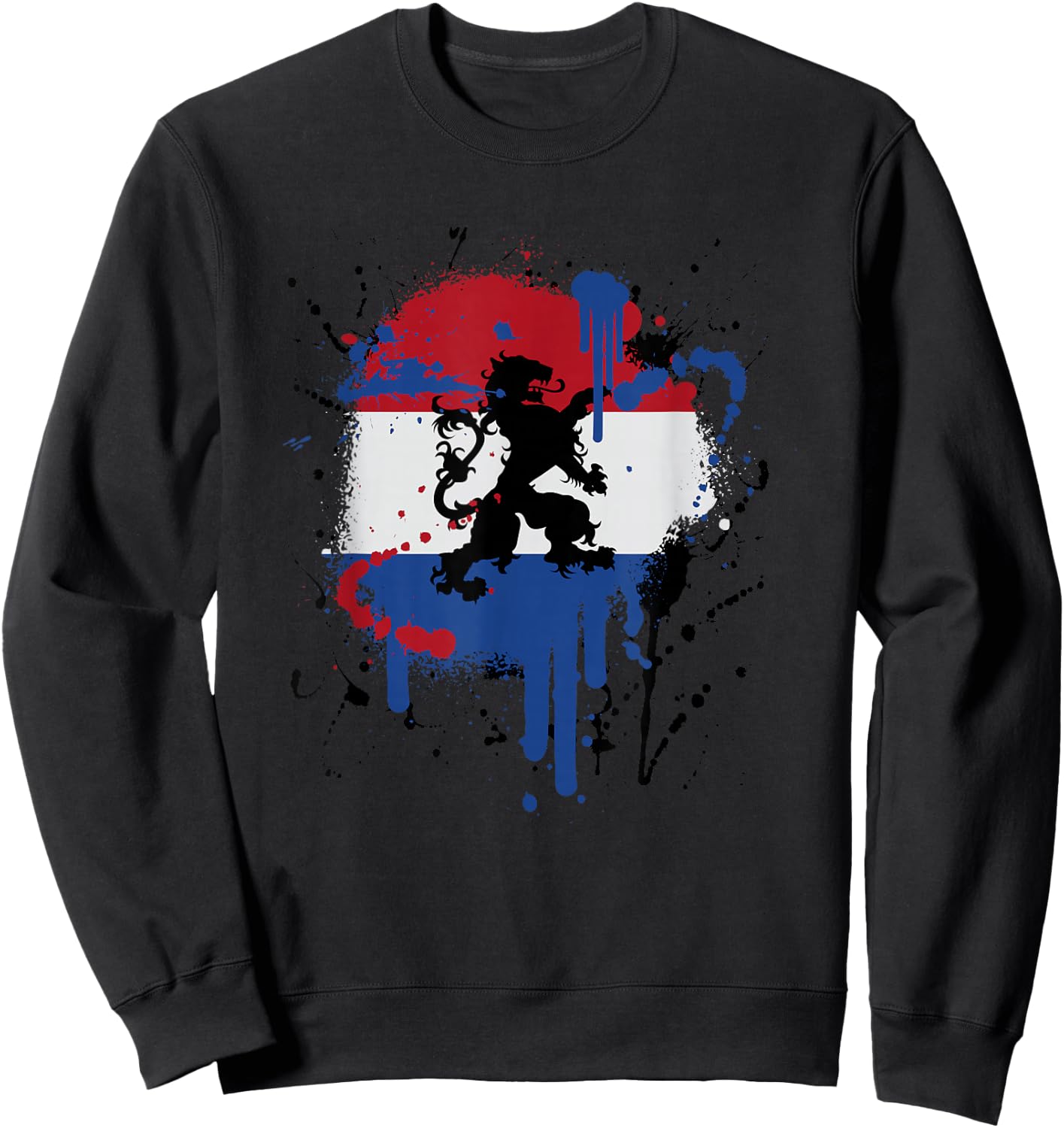 Kings Day Netherlands Holland Dutch Flag, Koningsdag Sweatshirt - Sweatshirt | Black