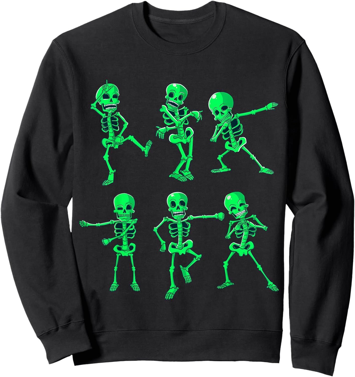 Halloween Boys Girls Kids Dancing Skeletons Dance Challenge Sweatshirt - Sweatshirt | Black