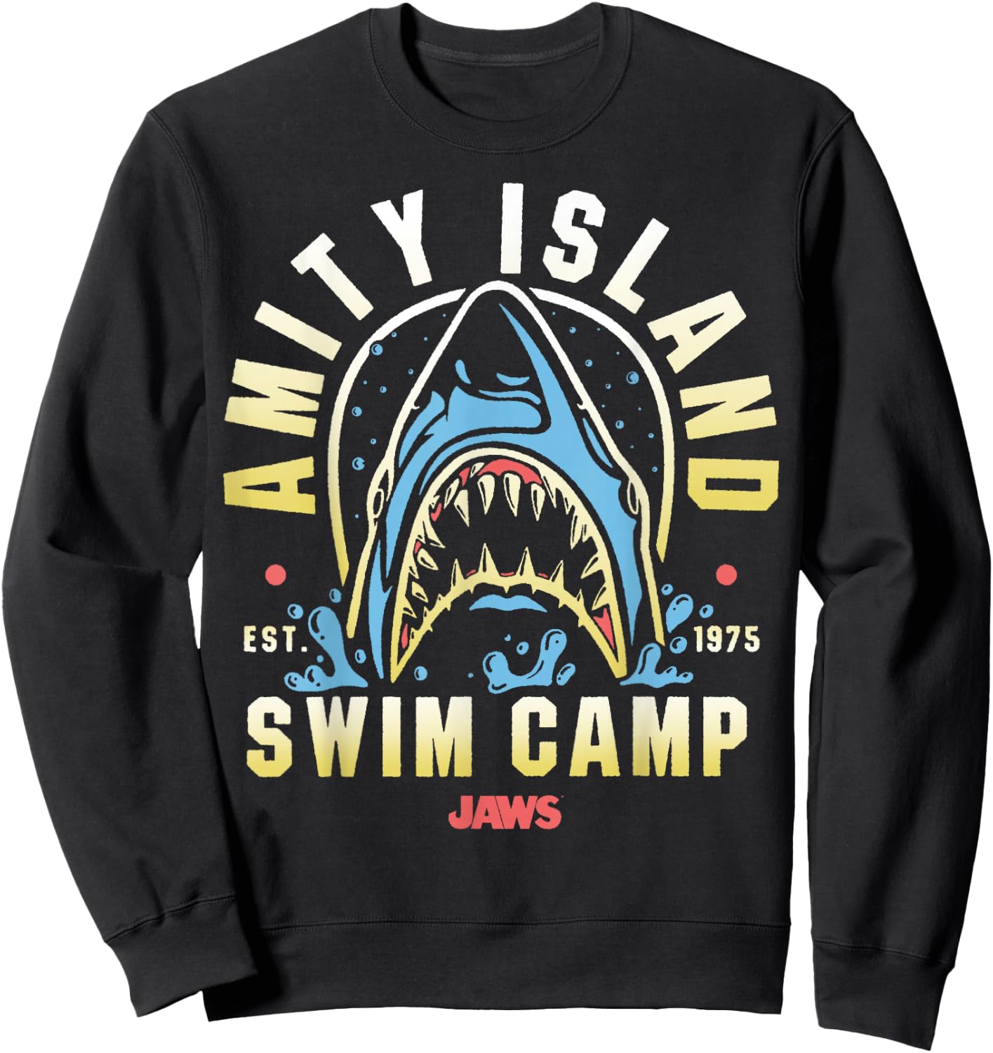 Jaws Amity Swim Camp Sweatshirt - Sweatshirt | Black