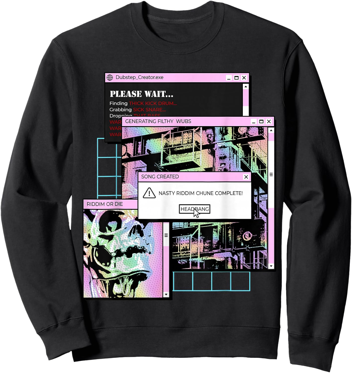 Dubstep Creator Riddim Shirt | Funny Dubstep Producer Sweatshirt - Sweatshirt | Black