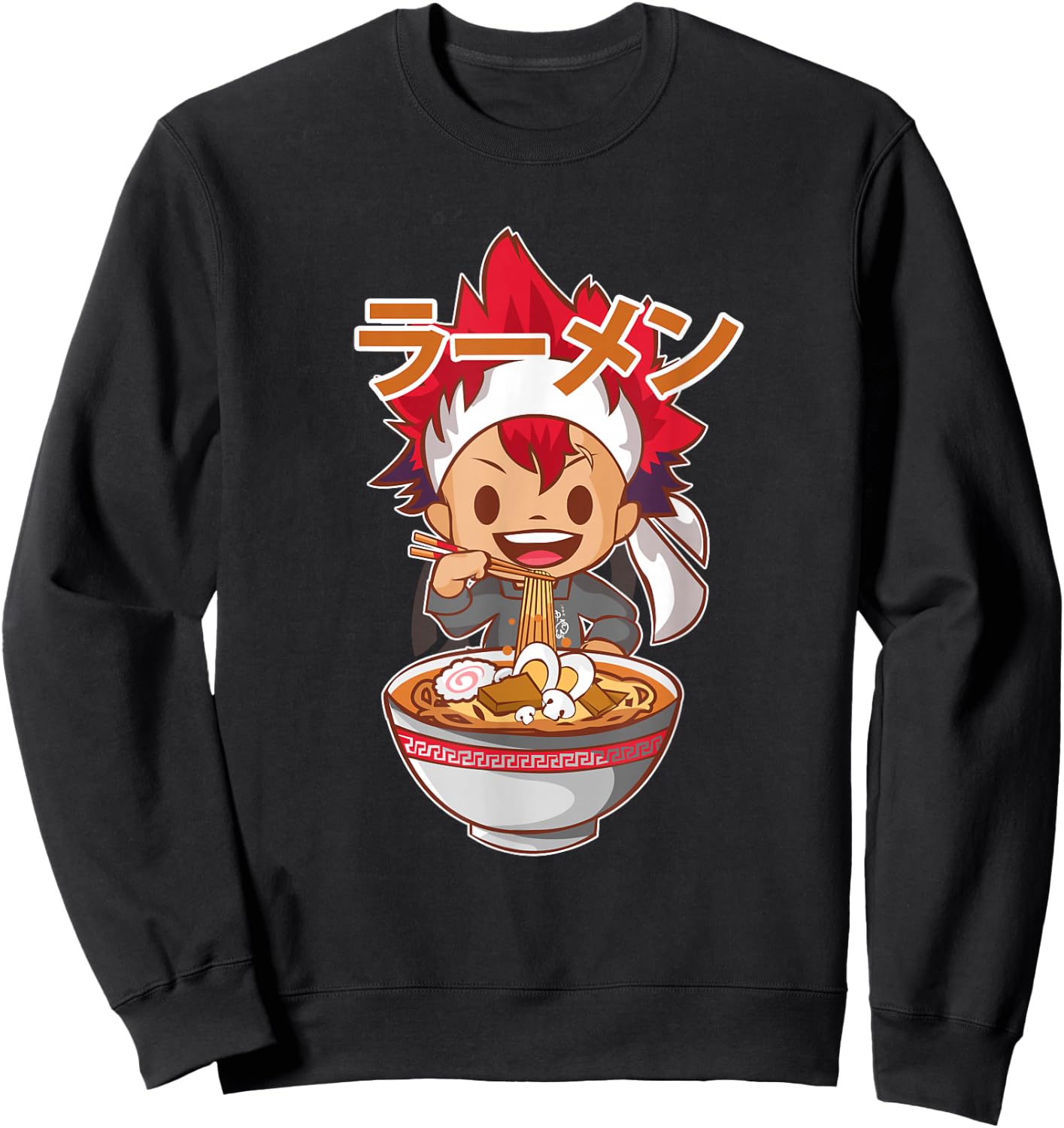 Ramen Food Wars Anime Sweatshirt - Sweatshirt | Black