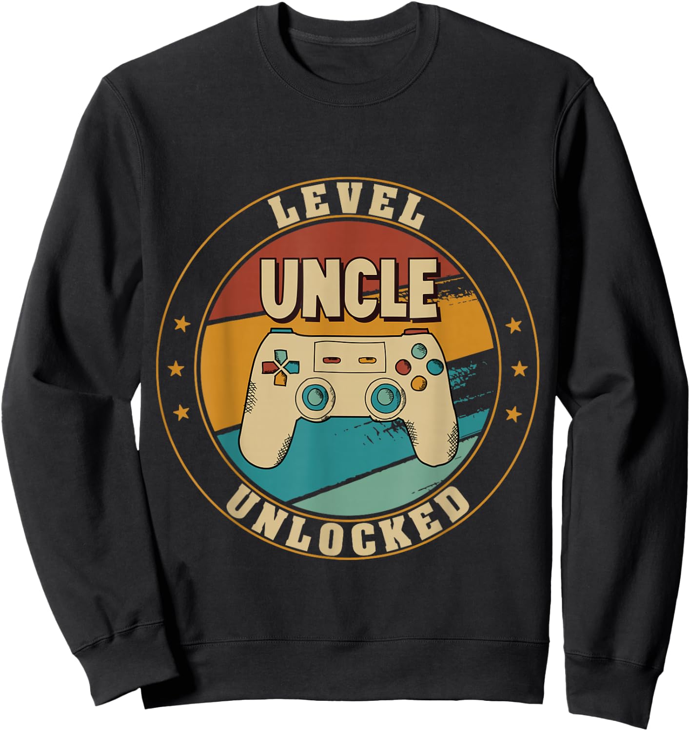 Gamer New Uncle Dad Mom Baby Announcement Pregnancy Father Sweatshirt - Sweatshirt | Black
