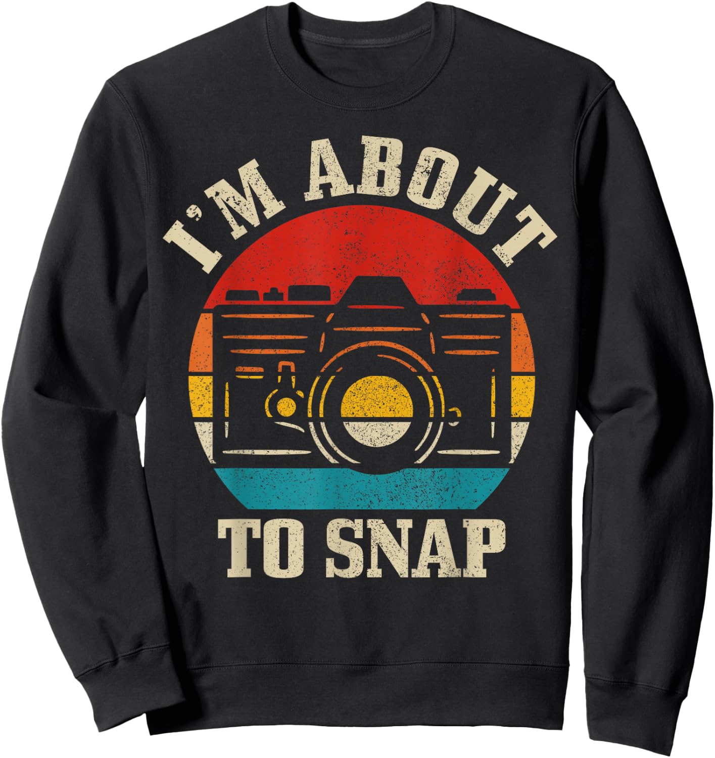 Photographer Gift Camera Saying Funny Vintage Photography Sweatshirt - Sweatshirt | Black