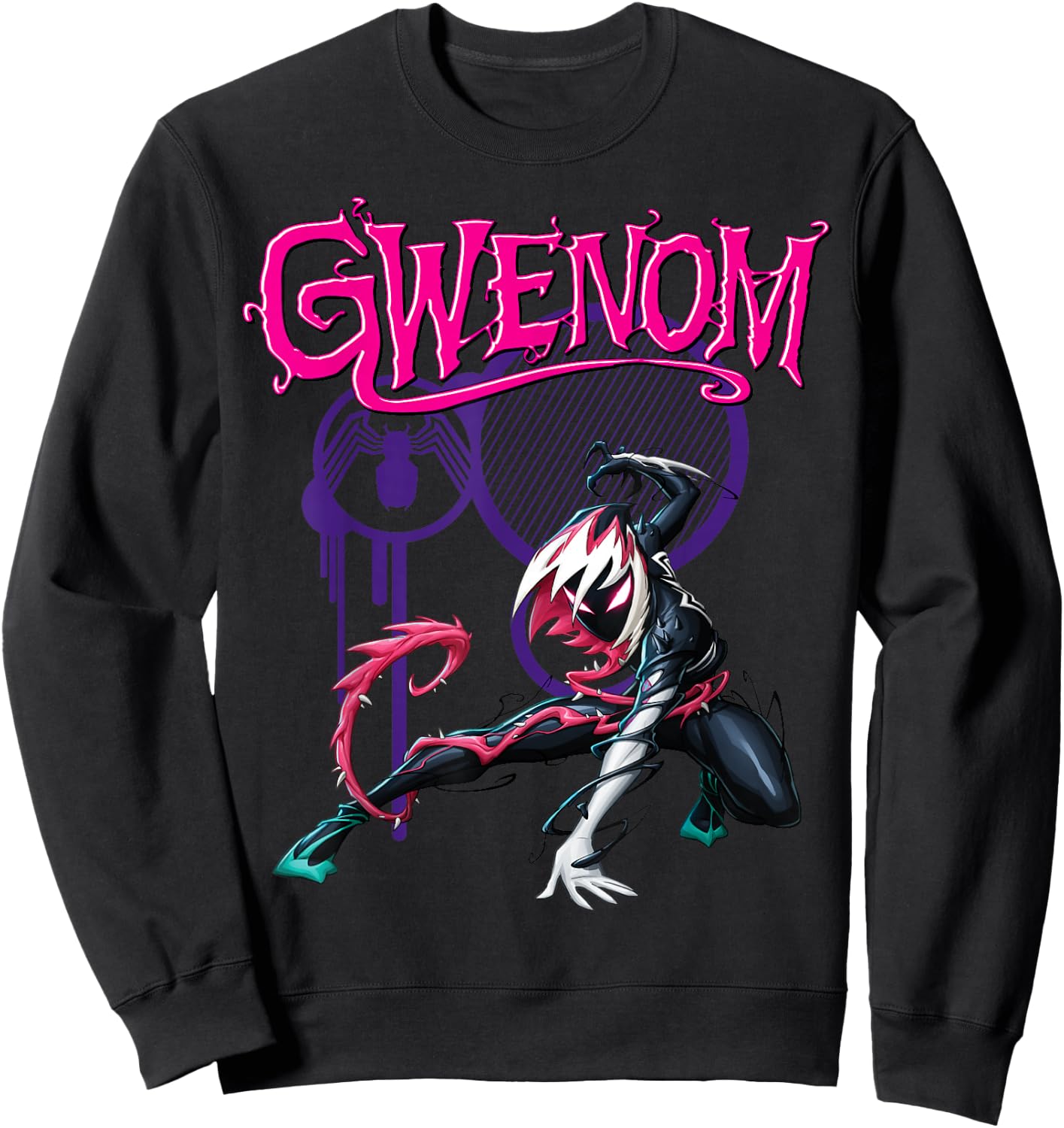 Marvel Spider-Man Maximum Venom Gwenom Small Sweatshirt - Sweatshirt | Black