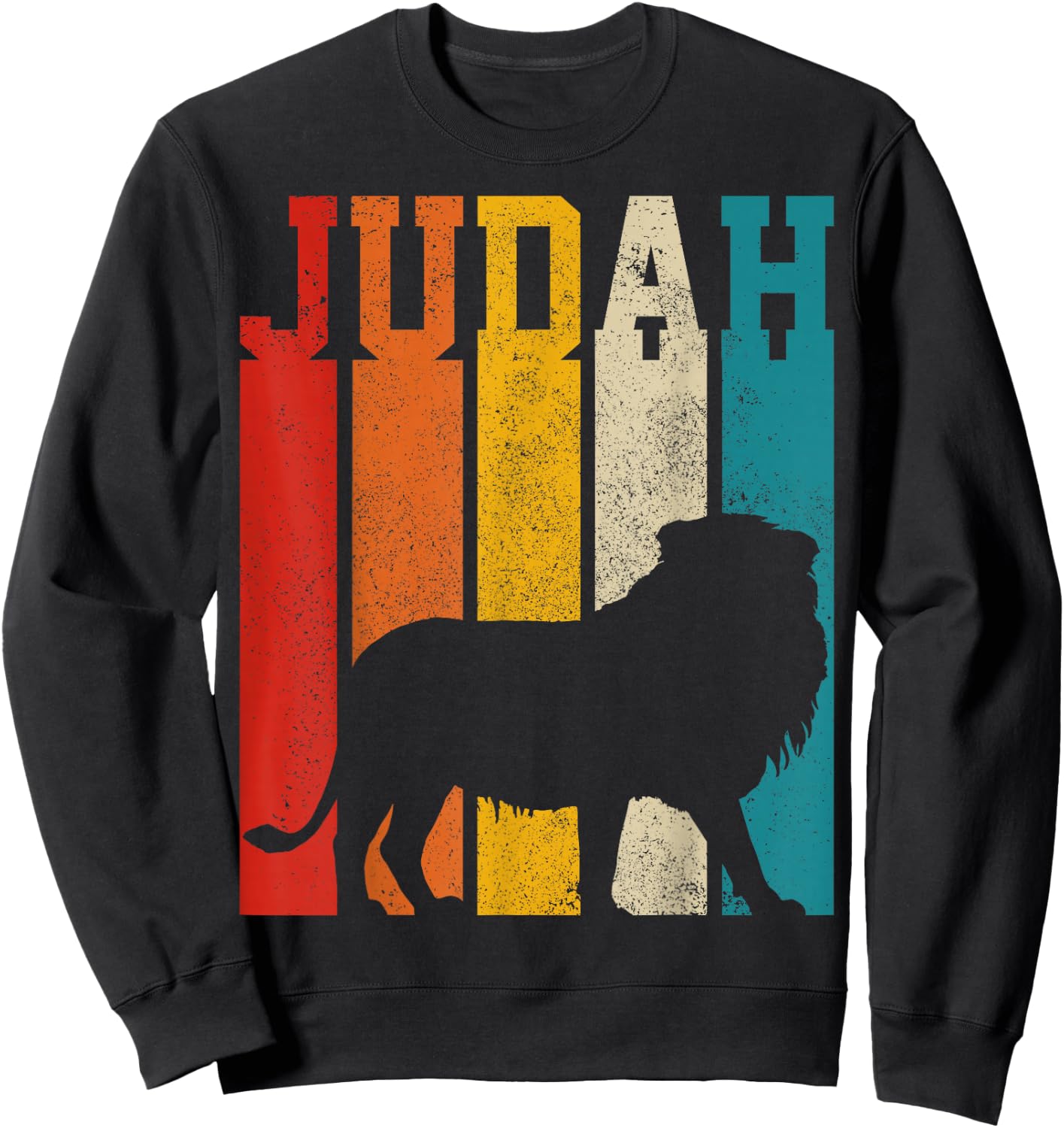 Lion Of Judah Rastafari Ethiopia Africa Reggae Vintage Lion Sweatshirt - Sweatshirt | Black