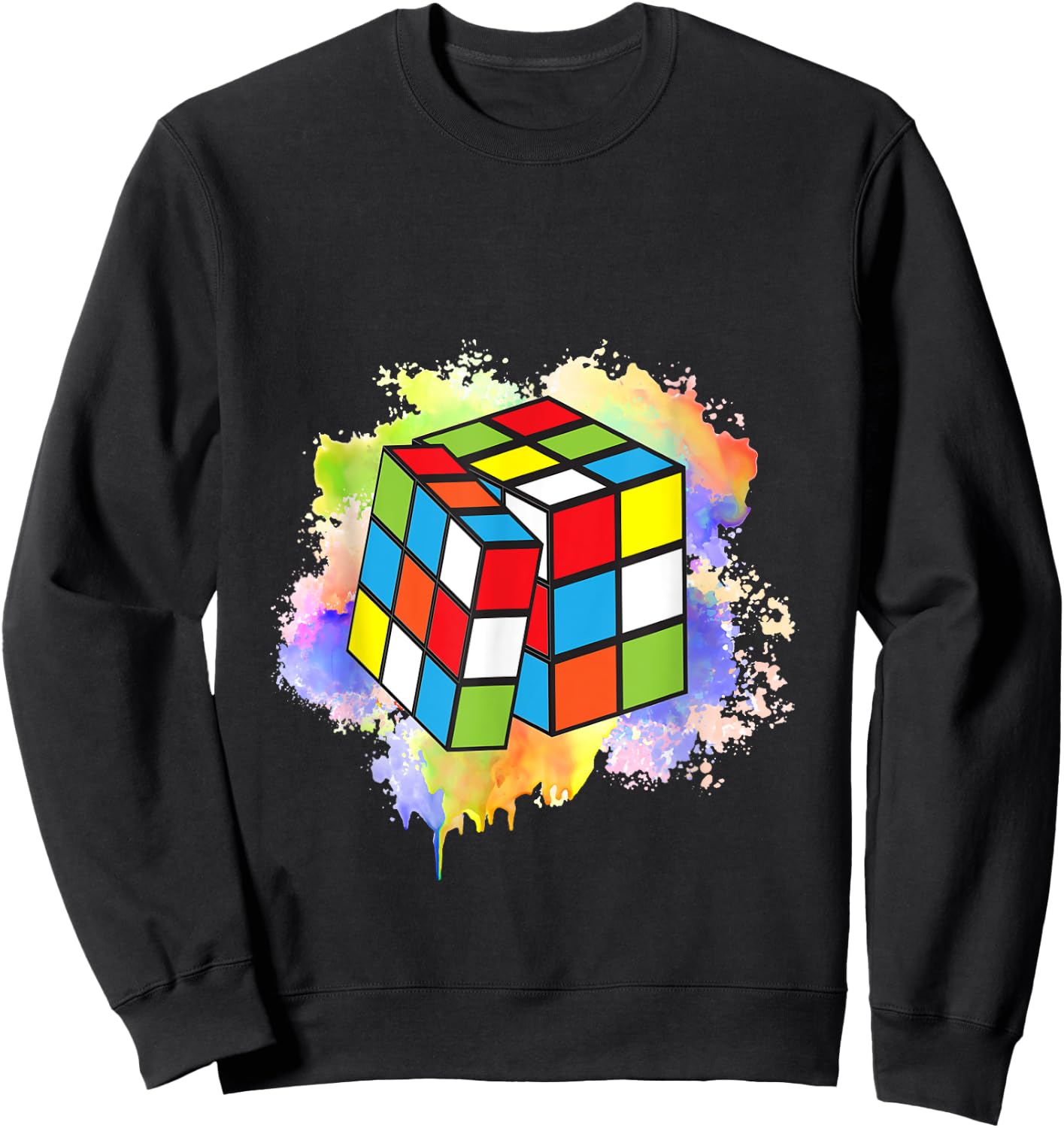 Cool Rubik Rubix Rubics Player Cube Lovers Women Men Boy Kid Sweatshirt - Sweatshirt | Black