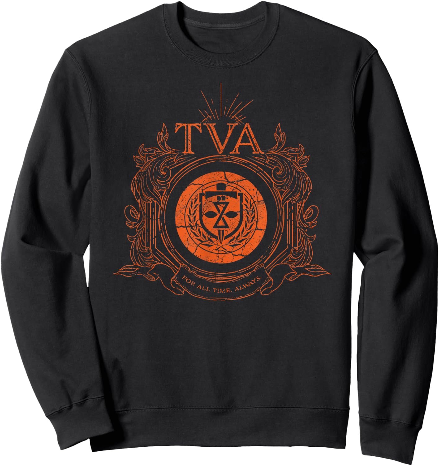 Marvel Loki Time Variance Authority TVA Badge Sweatshirt - Sweatshirt | Black