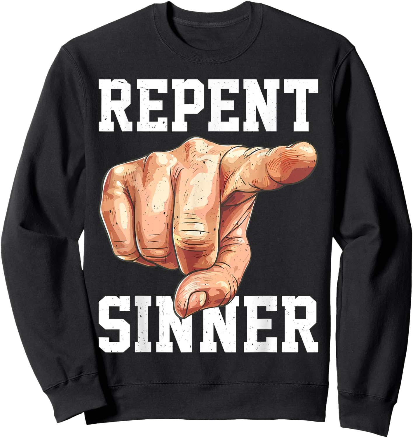 Repent Sinner Sweatshirt - Sweatshirt | Black