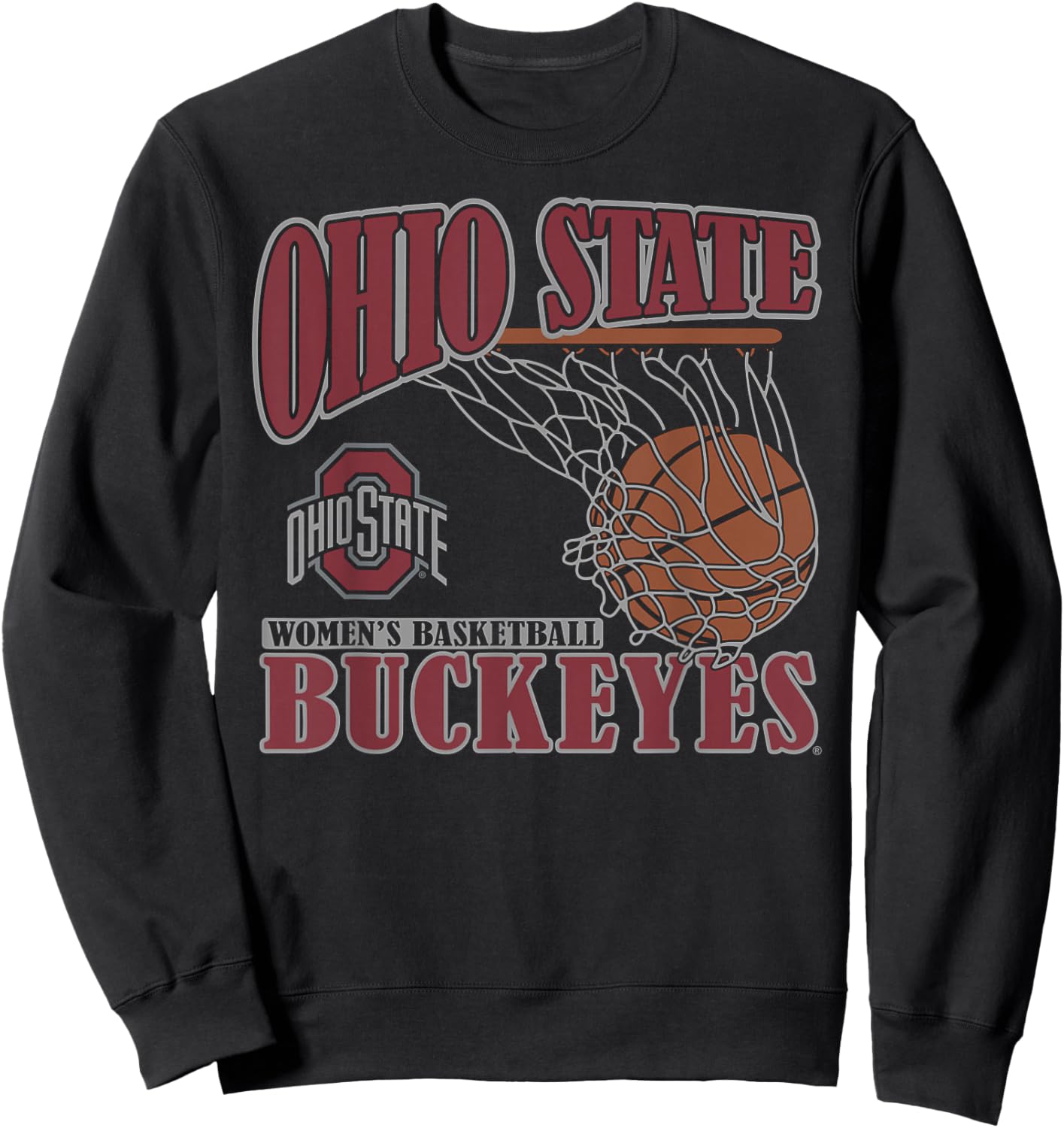Ohio State Buckeyes Women's Basketball Vintage Lift Black Sweatshirt - Sweatshirt | Black