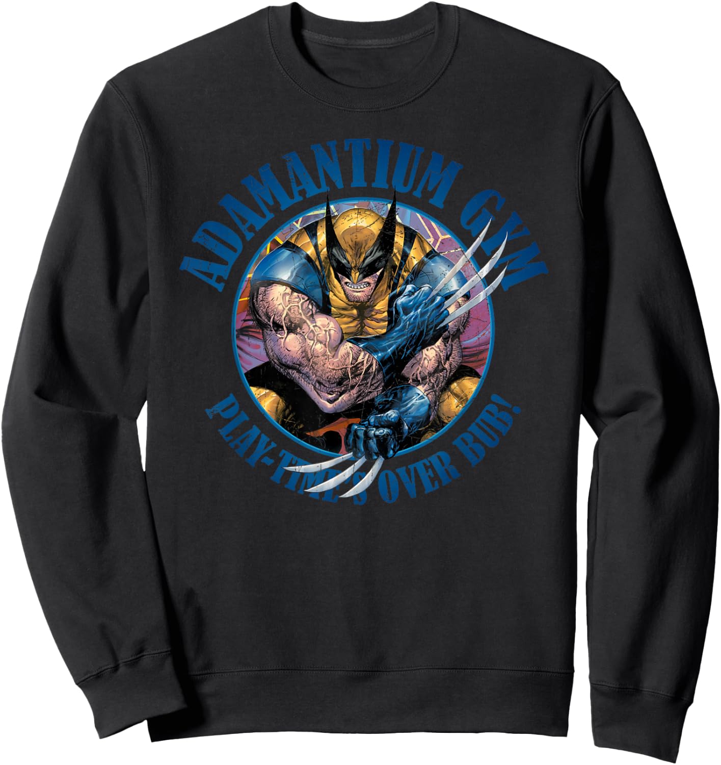 Marvel X-Men Wolverine Adamantium Gym Sweatshirt - Sweatshirt | Black