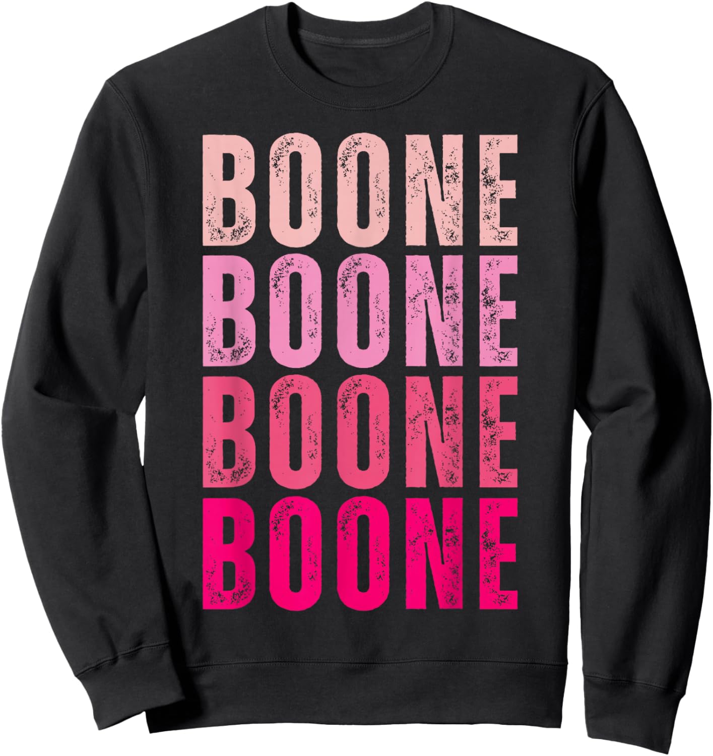 Boone Personalized Name I Love Boone Vintage Sweatshirt - Sweatshirt | Black