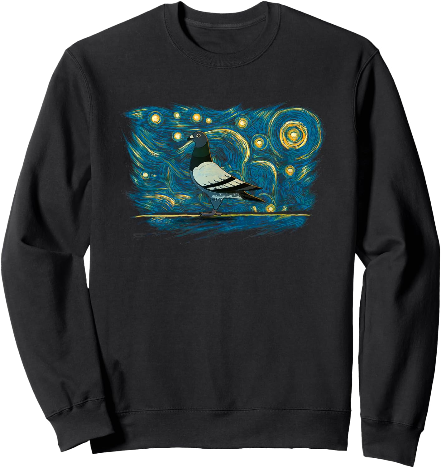 Retro Vintage Style Pigeon Sweatshirt - Sweatshirt | Black