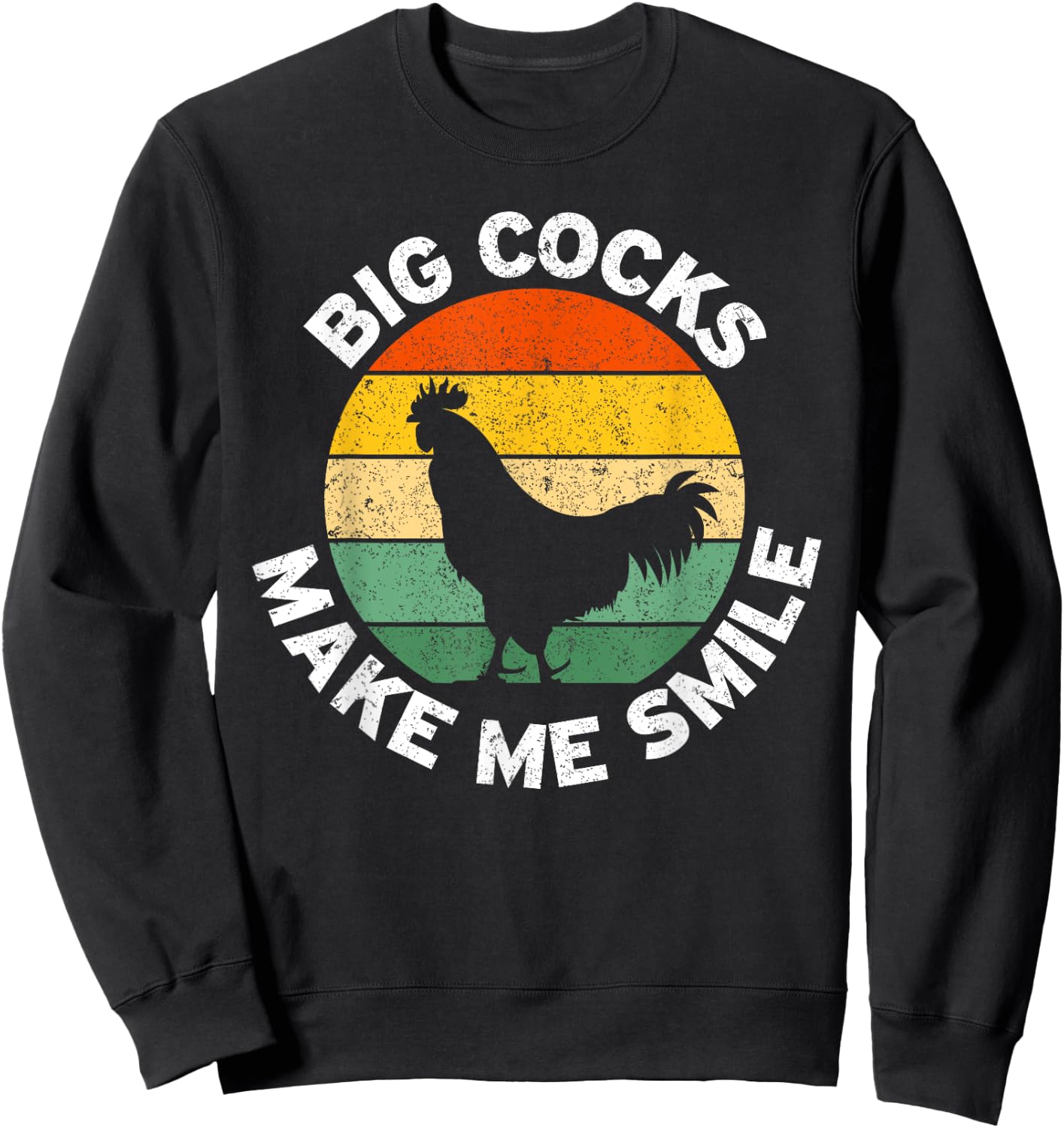 Big Cocks Make Me Smile Sweatshirt - Sweatshirt | Black