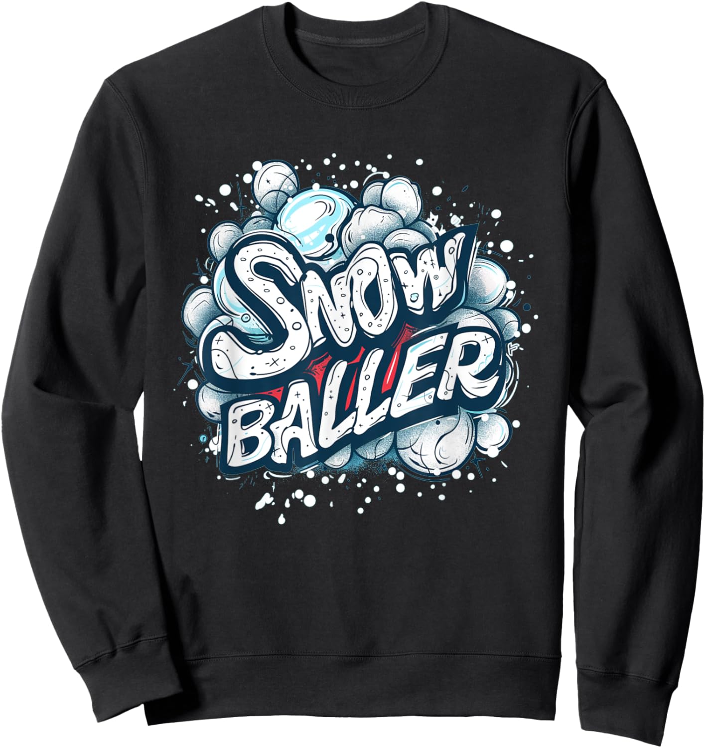 Pretty Snowballer Speech Sweatshirt - Sweatshirt | Black