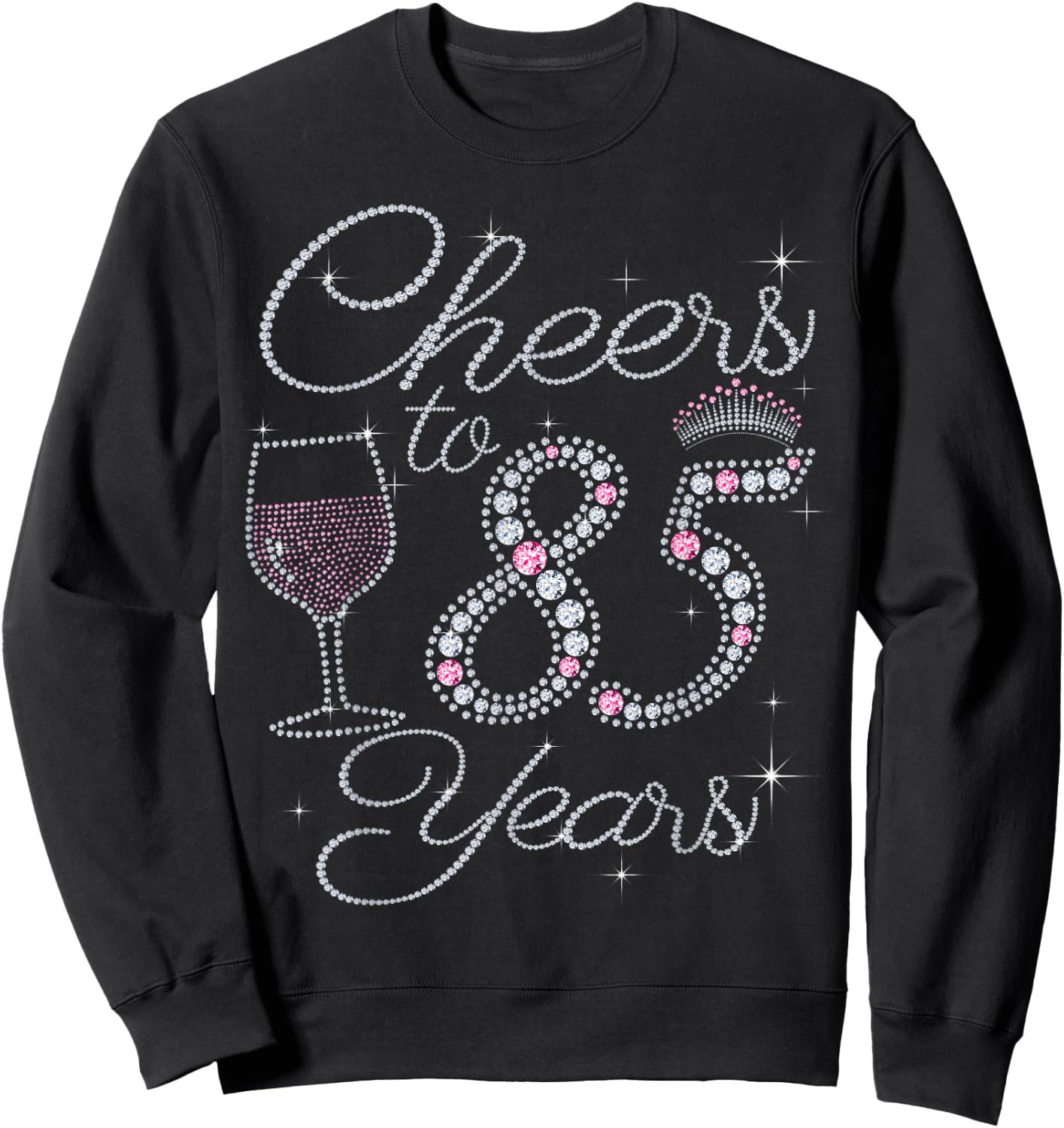 Cheers to 85 Years 1937 85Th Birthday Gift Sweatshirt - Sweatshirt | Black