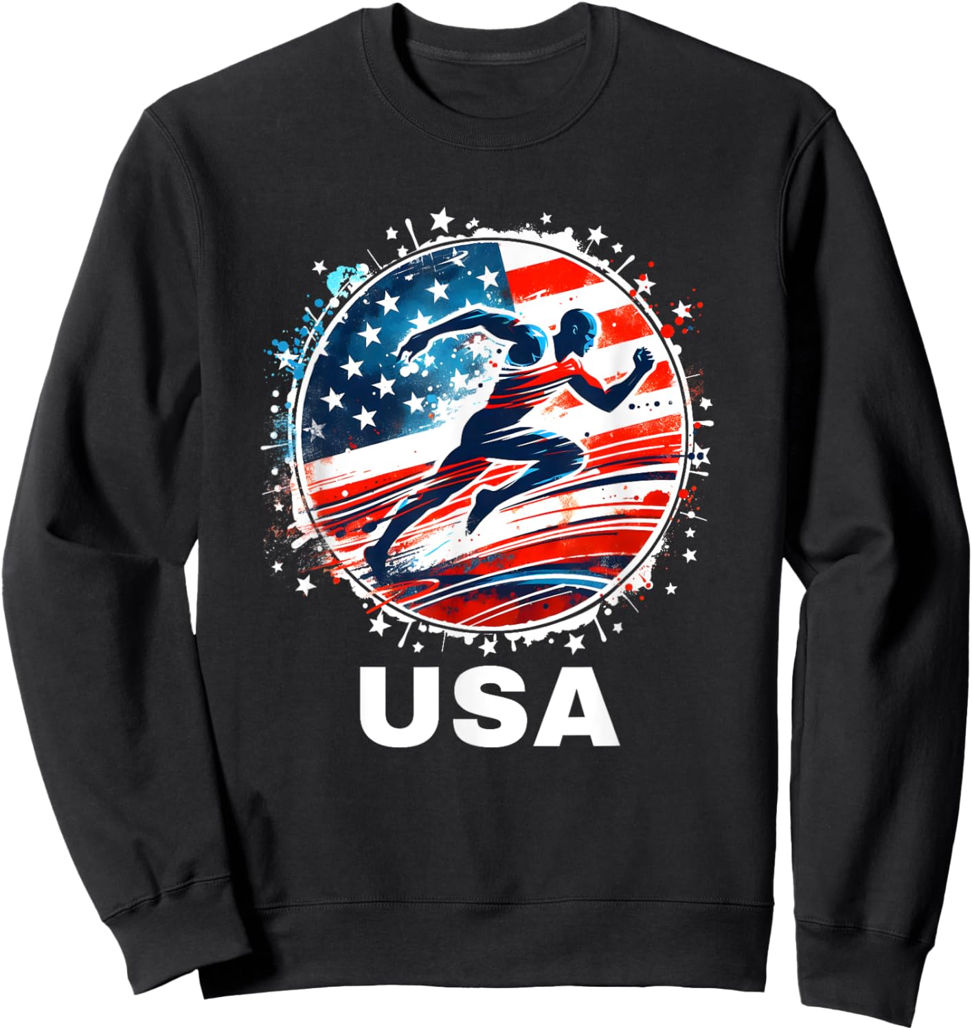 Track and Field USA United States Track and Field USA Team Sweatshirt - Sweatshirt | Black