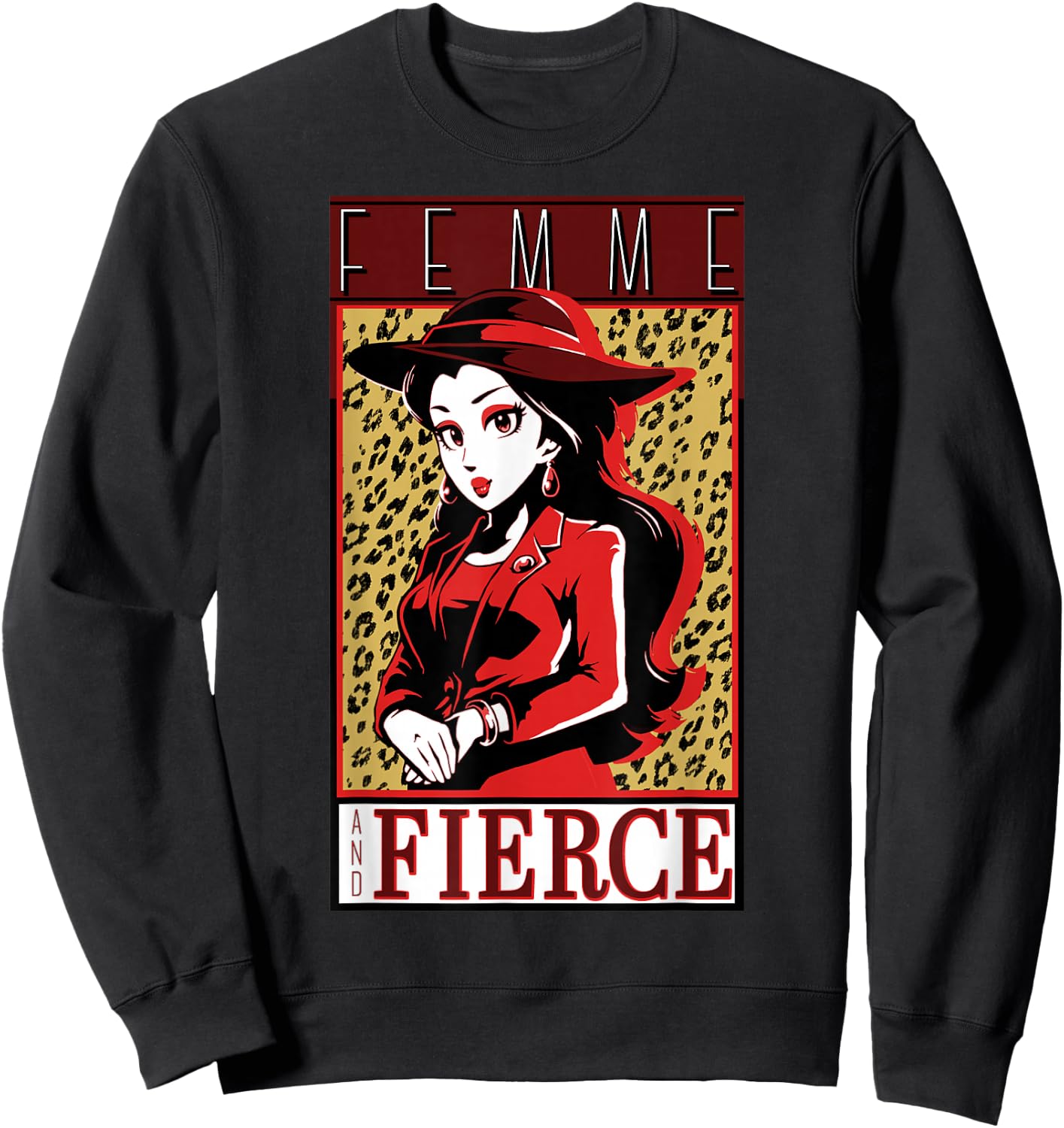 Super Mario Odyssey Vintage Nintendo Femme Fierce Poster Sweatshirt - Sweatshirt | Black