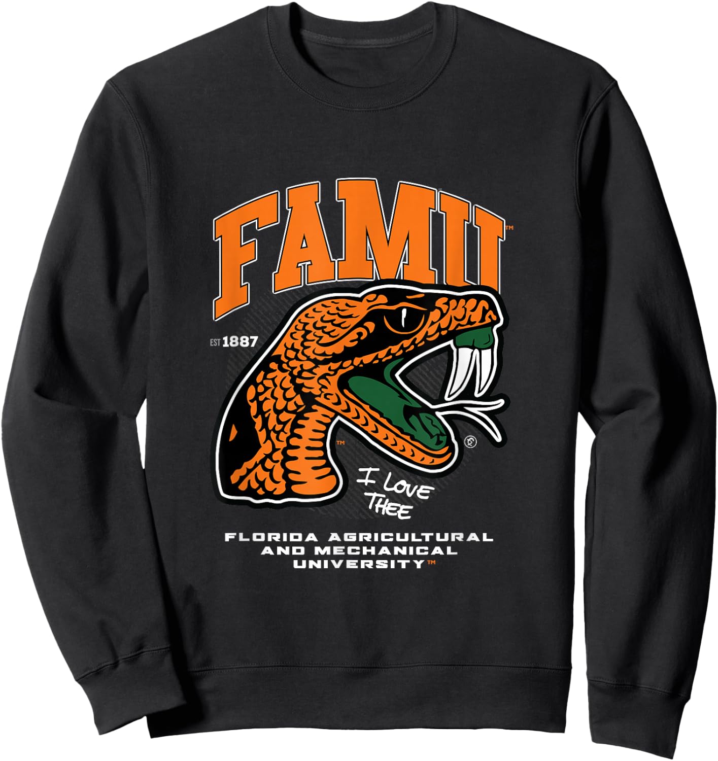 The Yard Essentials - Florida A&M University - FAMU Sweatshirt - Sweatshirt | Black