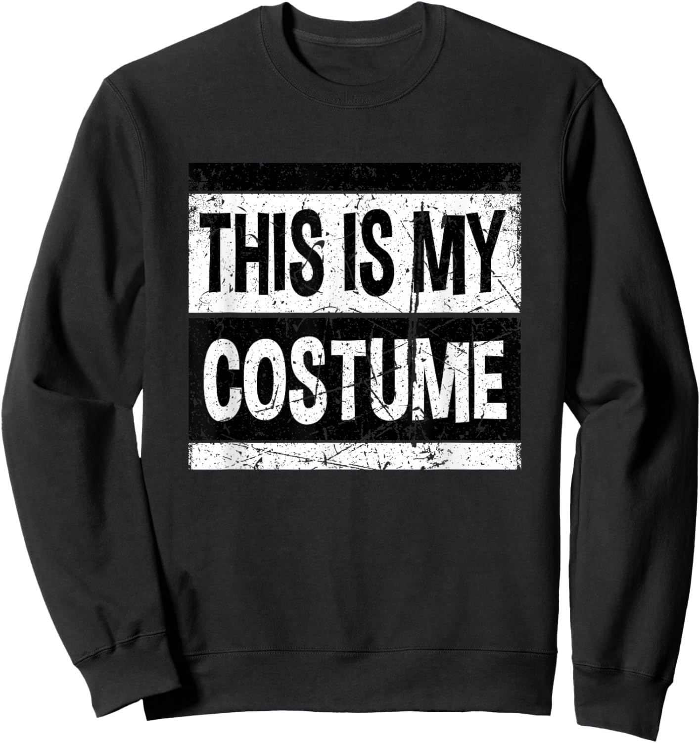 Retro This Is My Costume Shirt Men Women Kids For Halloween Sweatshirt - Sweatshirt | Black