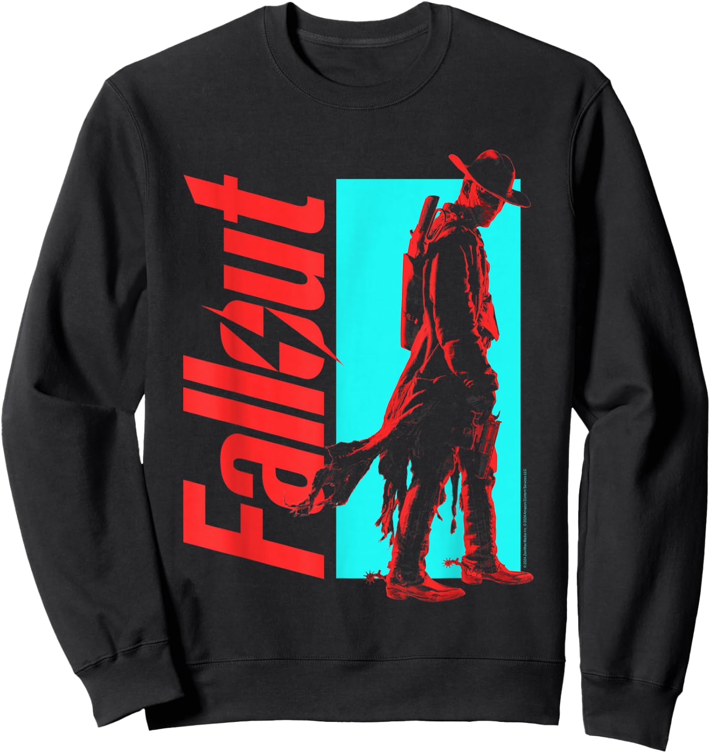 Fallout TV Series Character The Ghoul Boxed Shadow Sweatshirt - Sweatshirt | Black