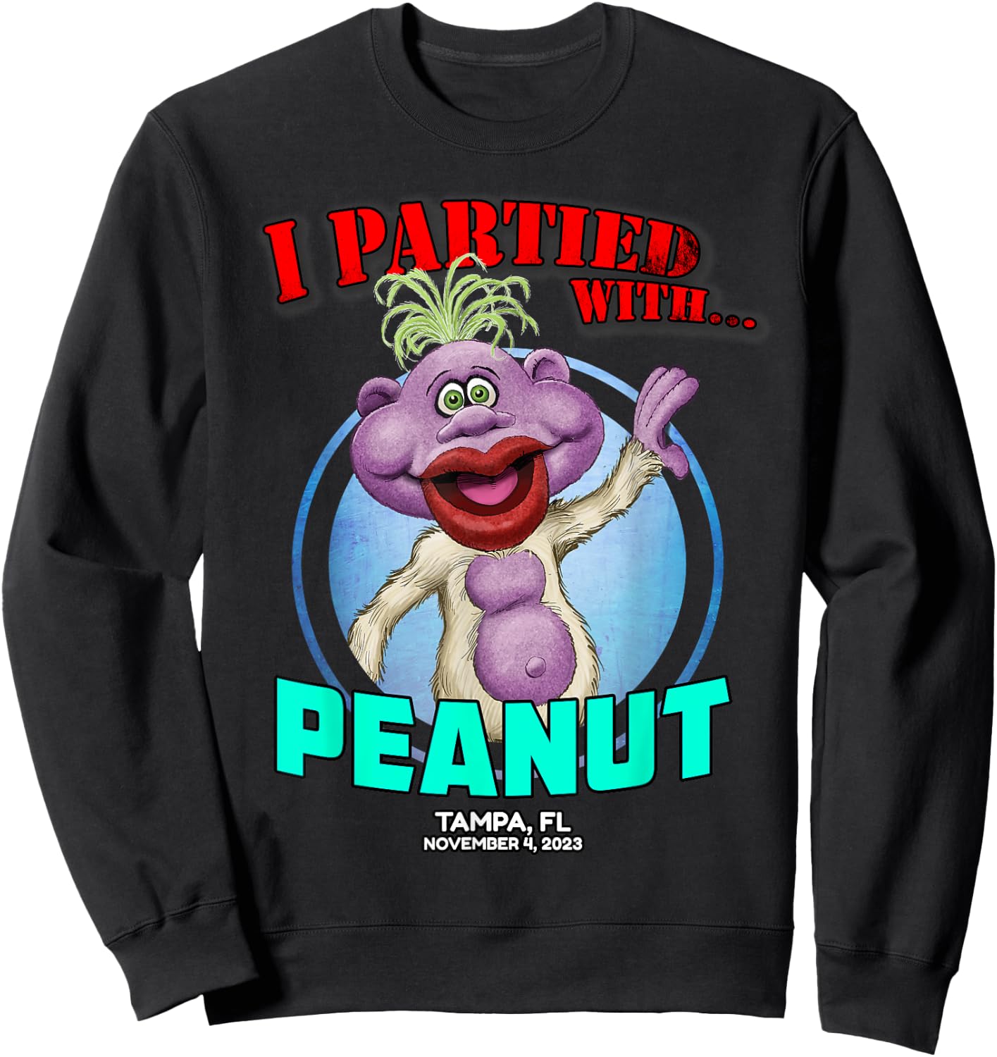 Peanut Tampa, FL (2023) Sweatshirt - Sweatshirt | Black