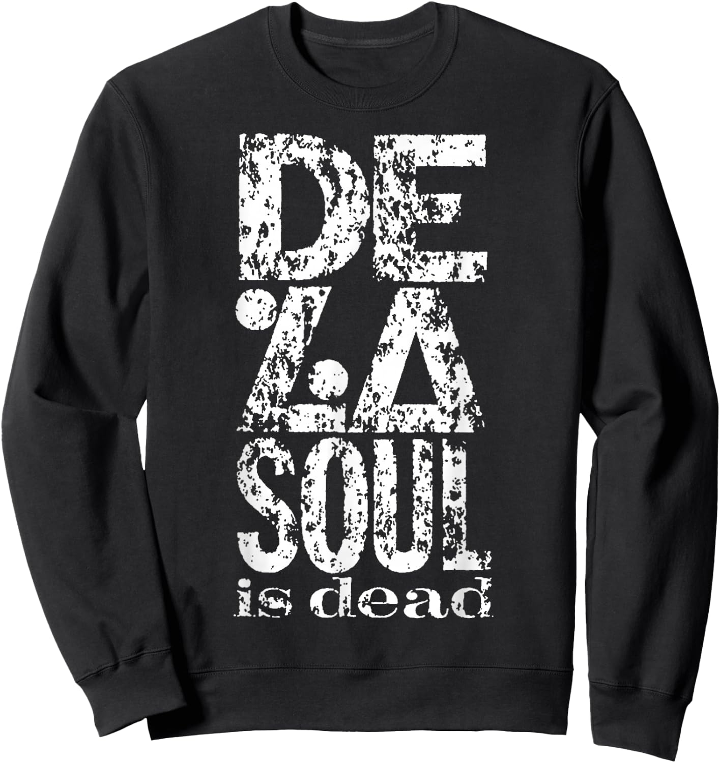 De La Soul "De La Soul Is Dead" Logo Sweatshirt - Sweatshirt | Black