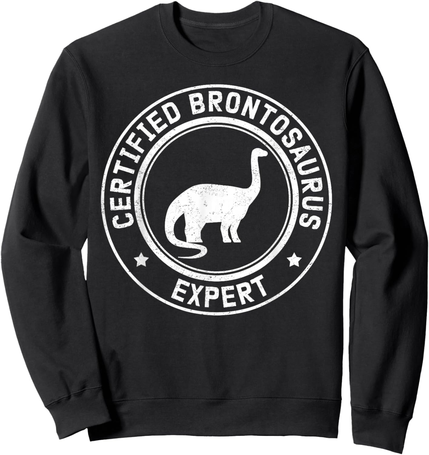 Brontosaurus Expert | Dinosaurs Brontosauruses Sweatshirt - Sweatshirt | Black