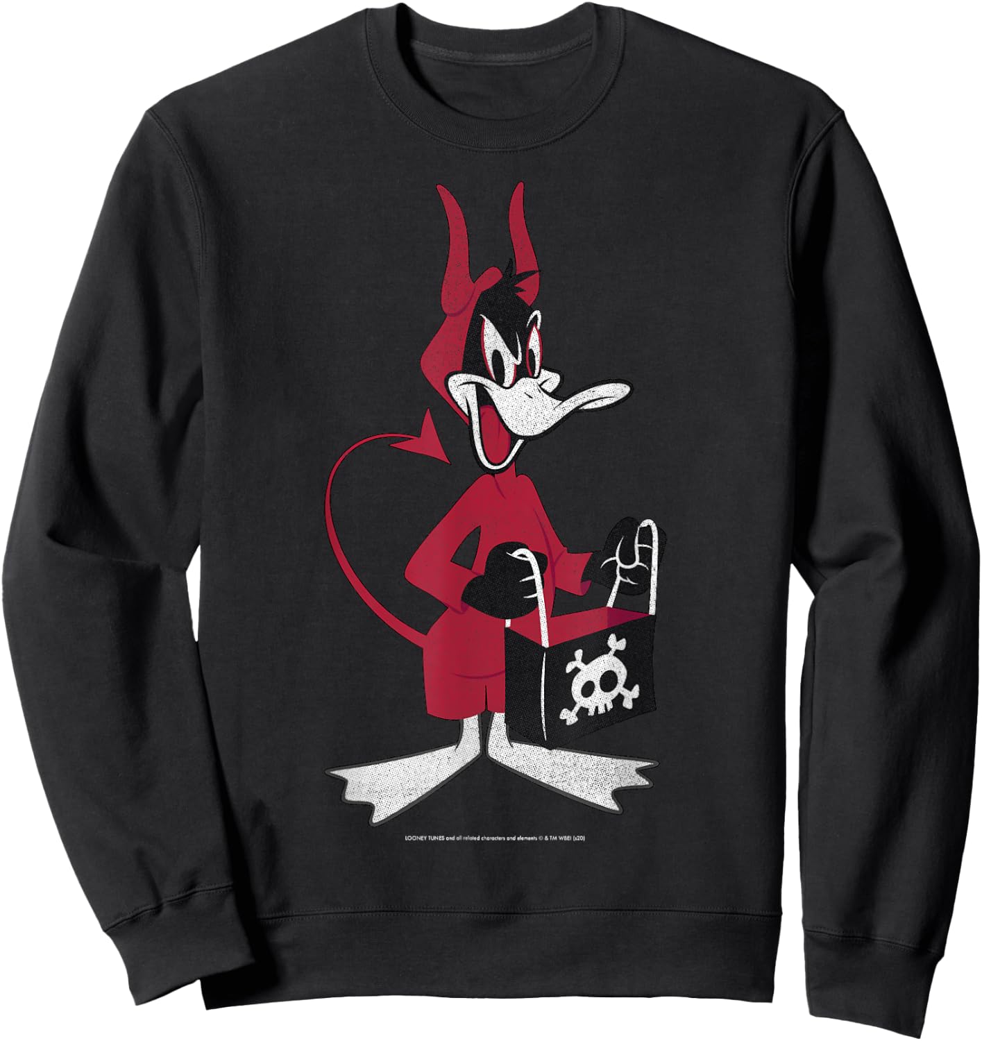 Looney Tunes Daffy Devil Costume Halloween Sweatshirt - Sweatshirt | Black