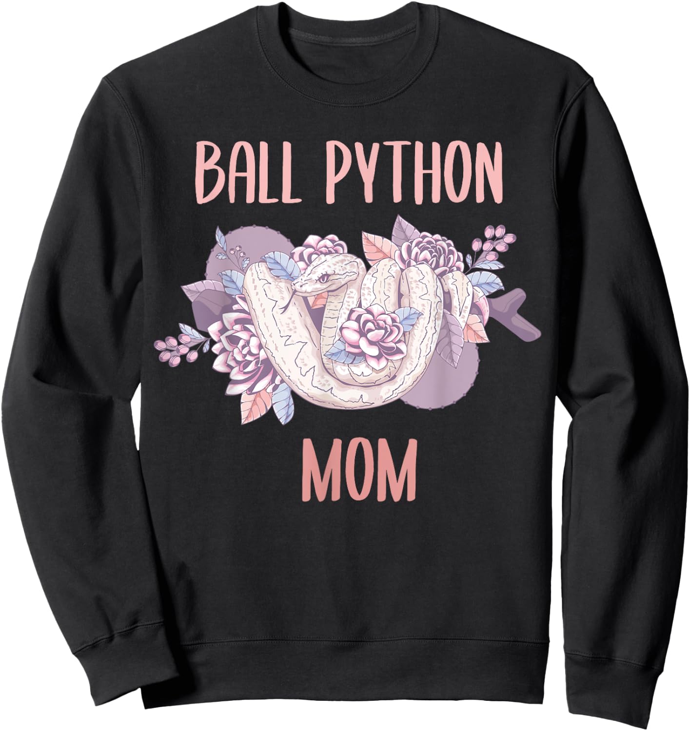 Ball Python Mom Snake Ball Python Sweatshirt - Sweatshirt | Black