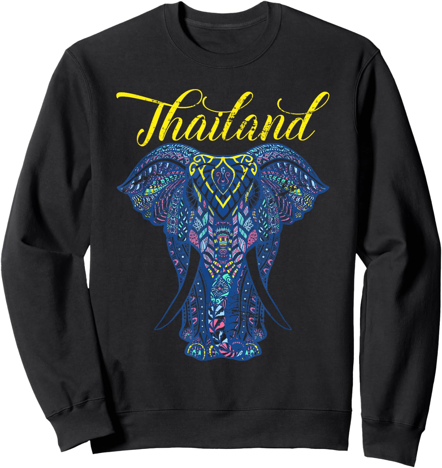 Elephant Bangkok Thailand Lovers Thailand Sweatshirt - Sweatshirt | Black