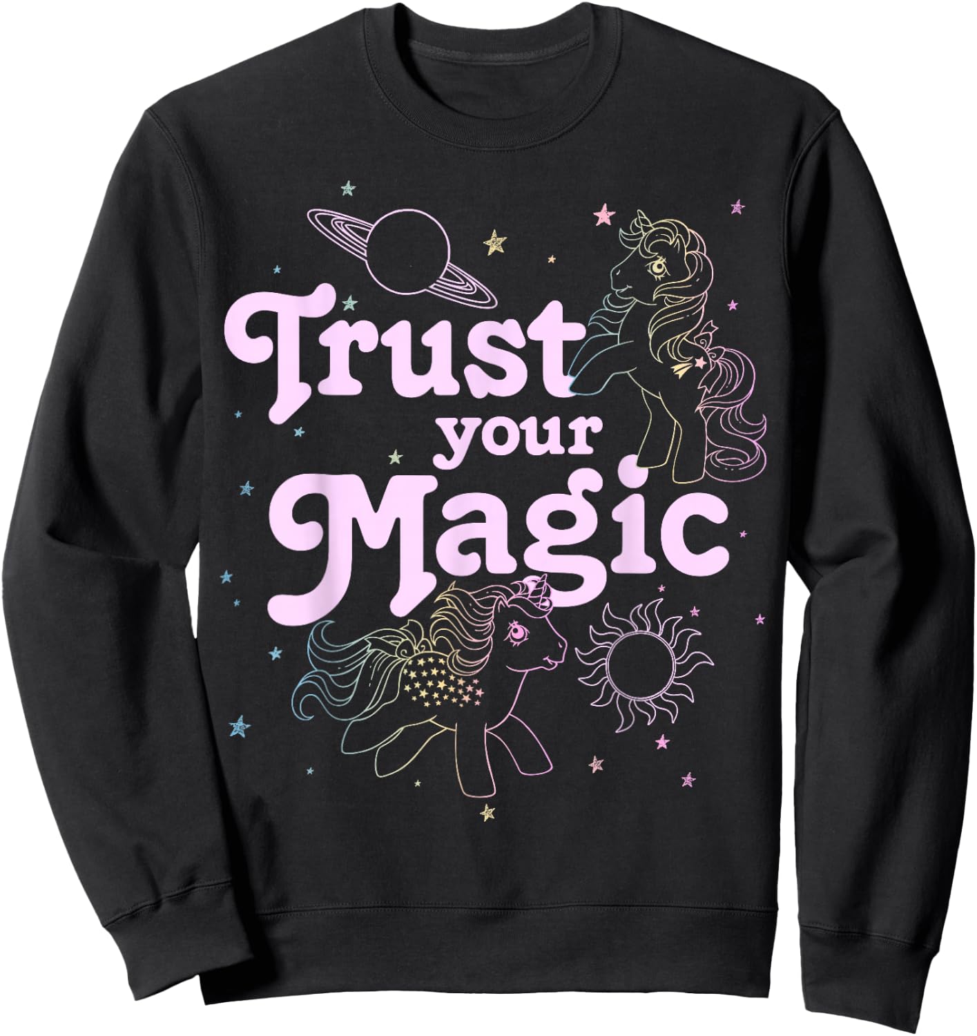 My Little Pony Trust Your Magic Celestial Ponies Sweatshirt - Sweatshirt | Black
