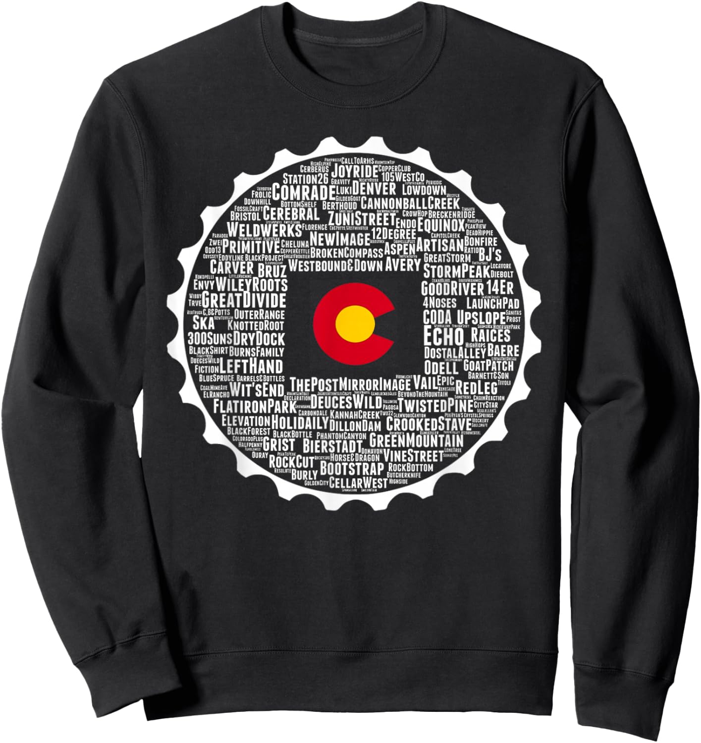 Drink Local Colorado Breweries Sweatshirt - Sweatshirt | Black