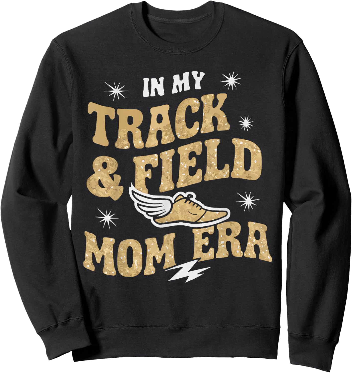 Track And Field Mom Athlete Runner Mothers Day Sweatshirt - Sweatshirt | Black