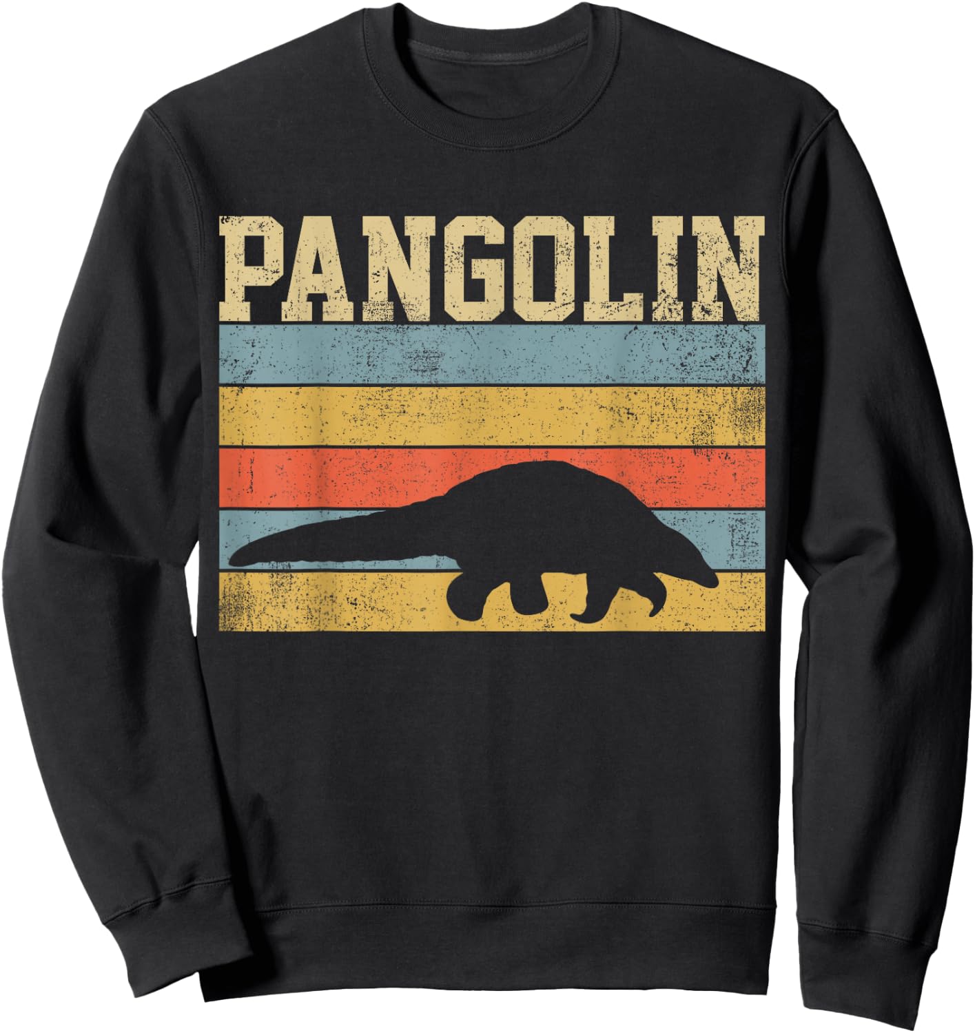 Pangolin Retro Vintage Gift Sweatshirt - Sweatshirt | Black