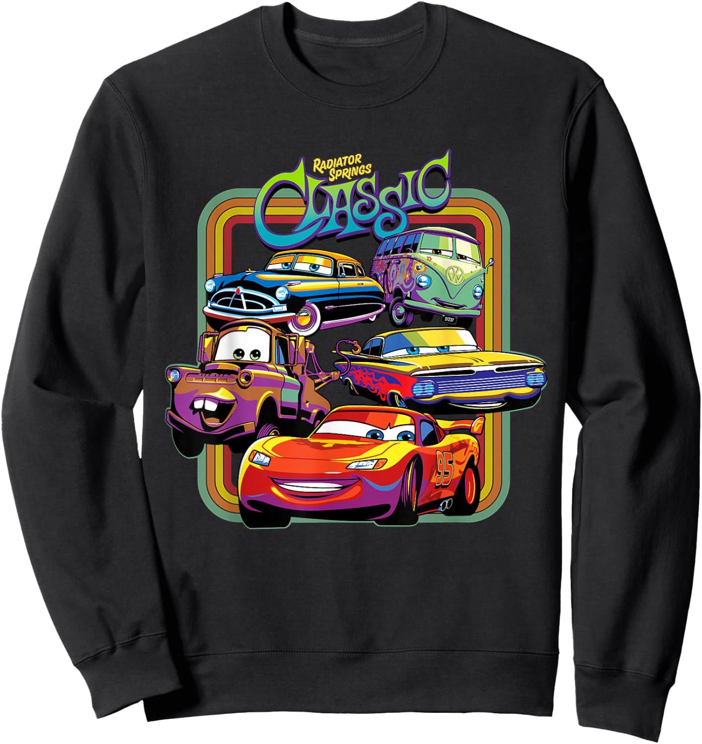 Disney Pixar Cars Radiator Springs Classic Sweatshirt - Sweatshirt | Black