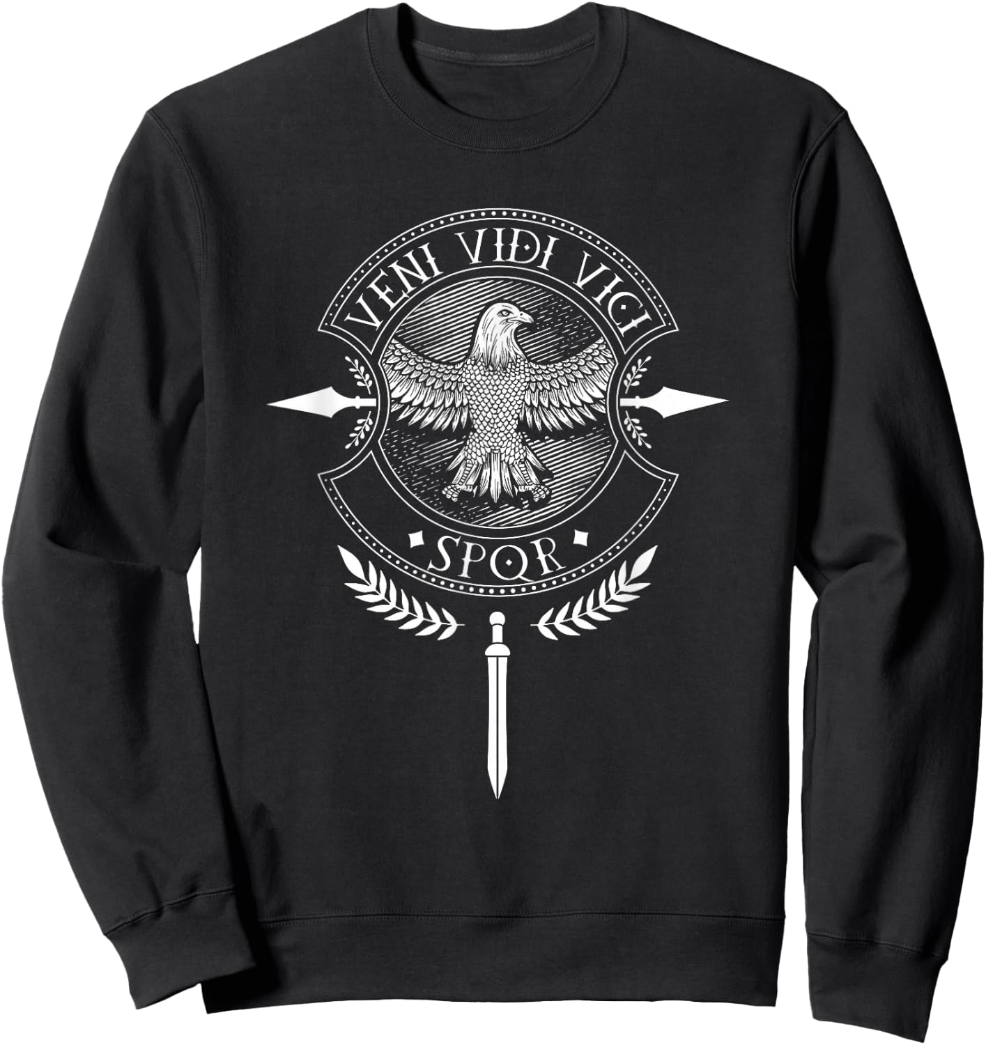 Gladius and Eagle - Veni Vidi Vici Sweatshirt - Sweatshirt | Black