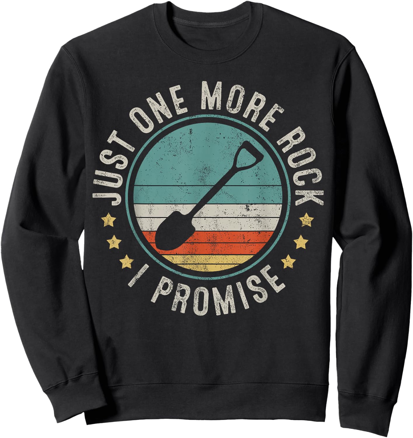 Geology Rockhounding Rocks Geologist Retro Vintage Gift Sweatshirt - Sweatshirt | Black