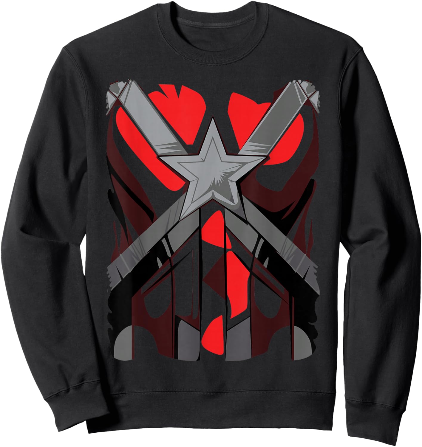 Marvel Black Widow Red Guardian Costume Halloween Sweatshirt - Sweatshirt | Black