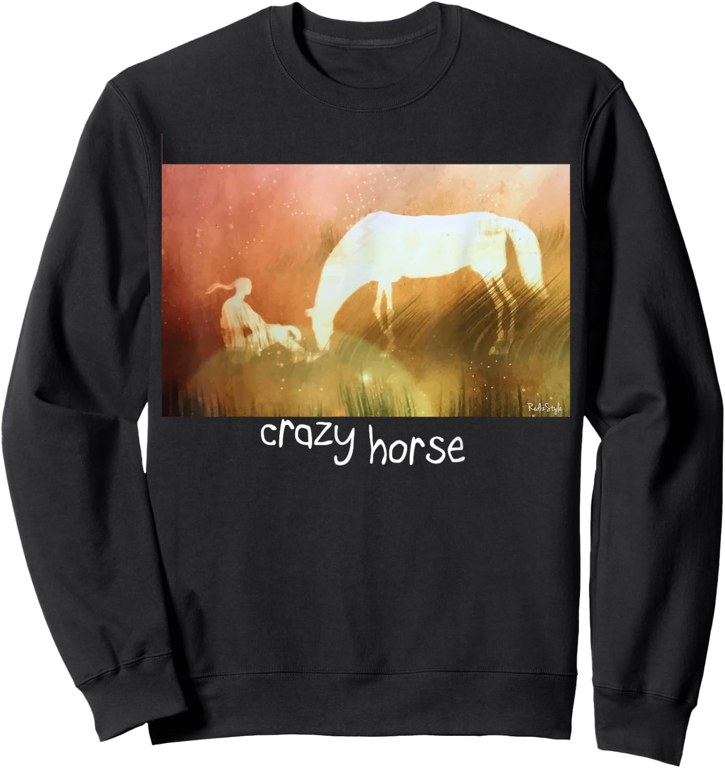Crazy Horse Sweatshirt - Sweatshirt | Black